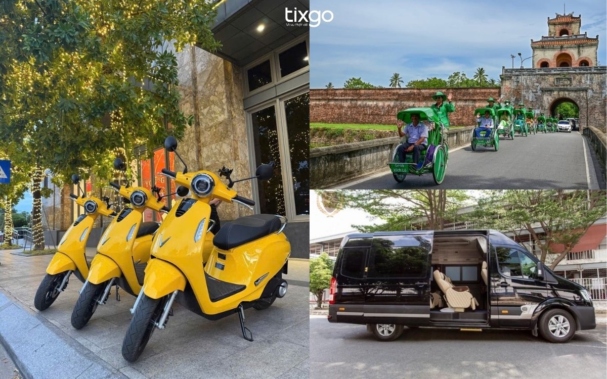 Các phương tiện di chuyển thuận tiện ở Huế