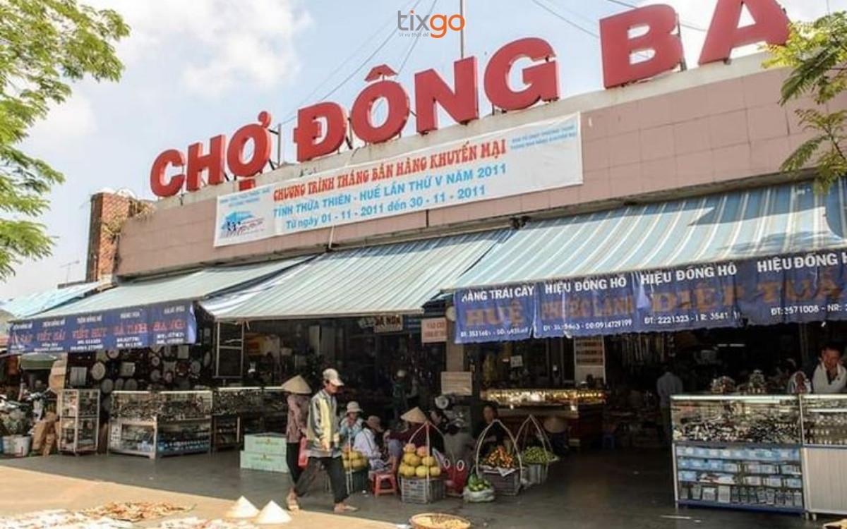 Chợ Đông Ba là khu chợ sầm uất nhất Huế