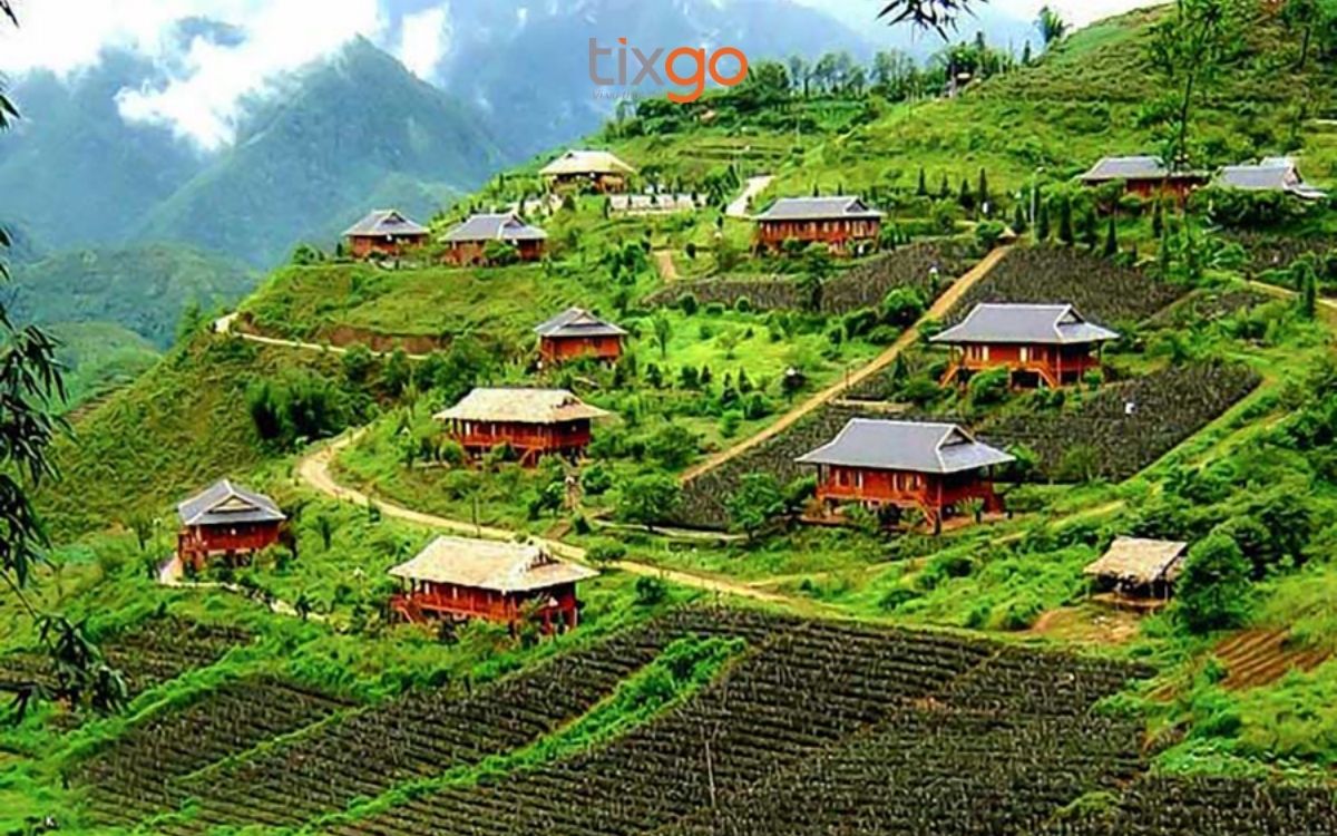 du lịch Lào Cai Bản Tả Phìn là nơi sinh sống của người Dao Đỏ