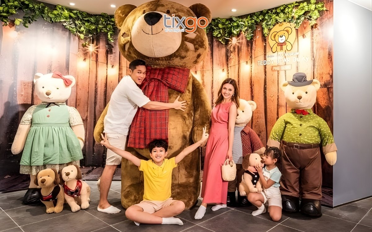 Tham quan Bảo tàng Gấu Teddy khi đi du lịch Phú Quốc tháng 7