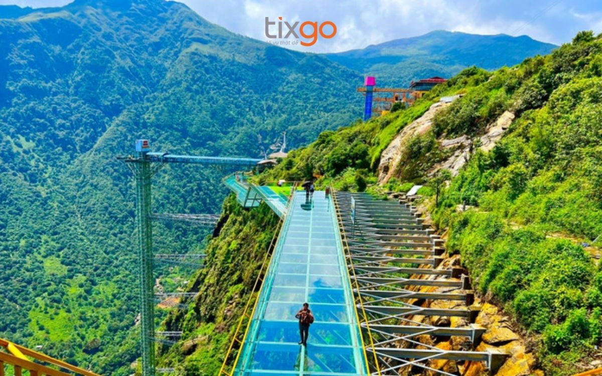 Vẻ đẹp của cầu kính rồng mây giữa núi rừng trùng điệp