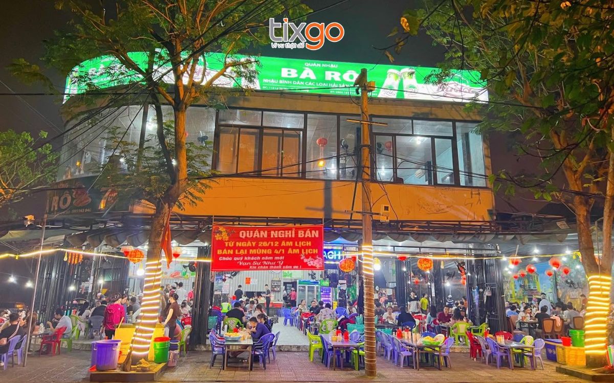 Quán hải sản Bà Rô là quán hải sản Đà Nẵng ngon, rẻ tại Sơn Trà
