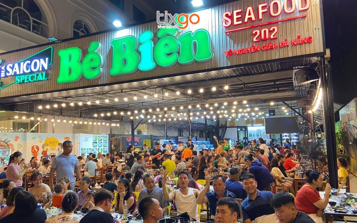 Hải sản Bé Biển là quán hải sản Đà Nẵng gần biển Mỹ Khê