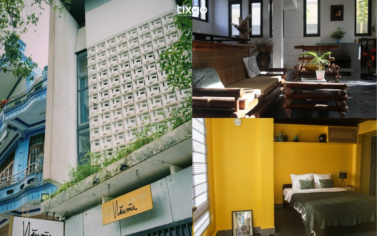 homestay ở huế Nam Mua Boutique gây ấn tượng bởi lối kiến trúc Indochine độc lạ