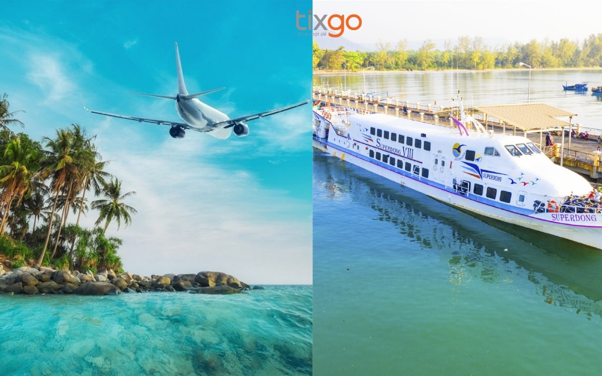 So sánh ưu điểm của máy bay và tàu cao tốc