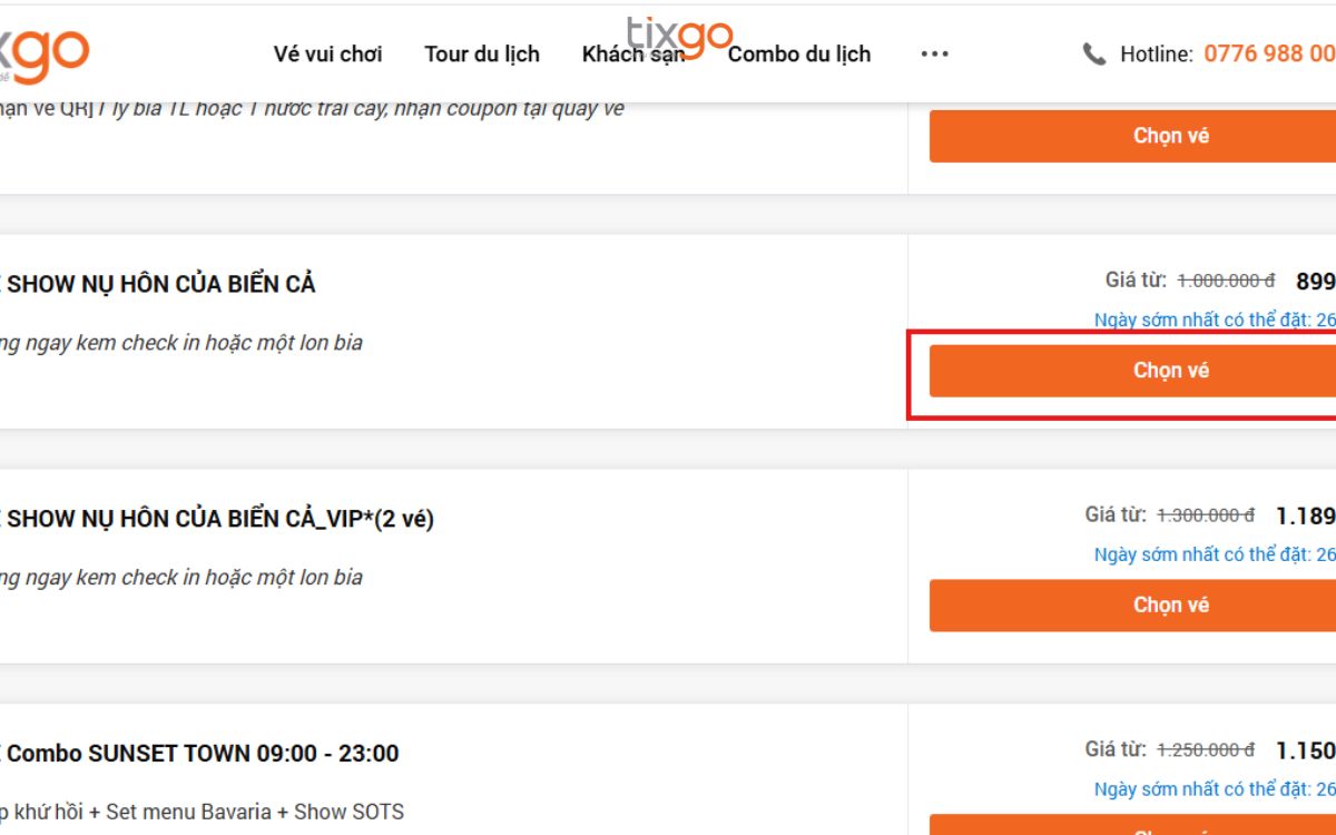 show diễn Kiss Of The Sea