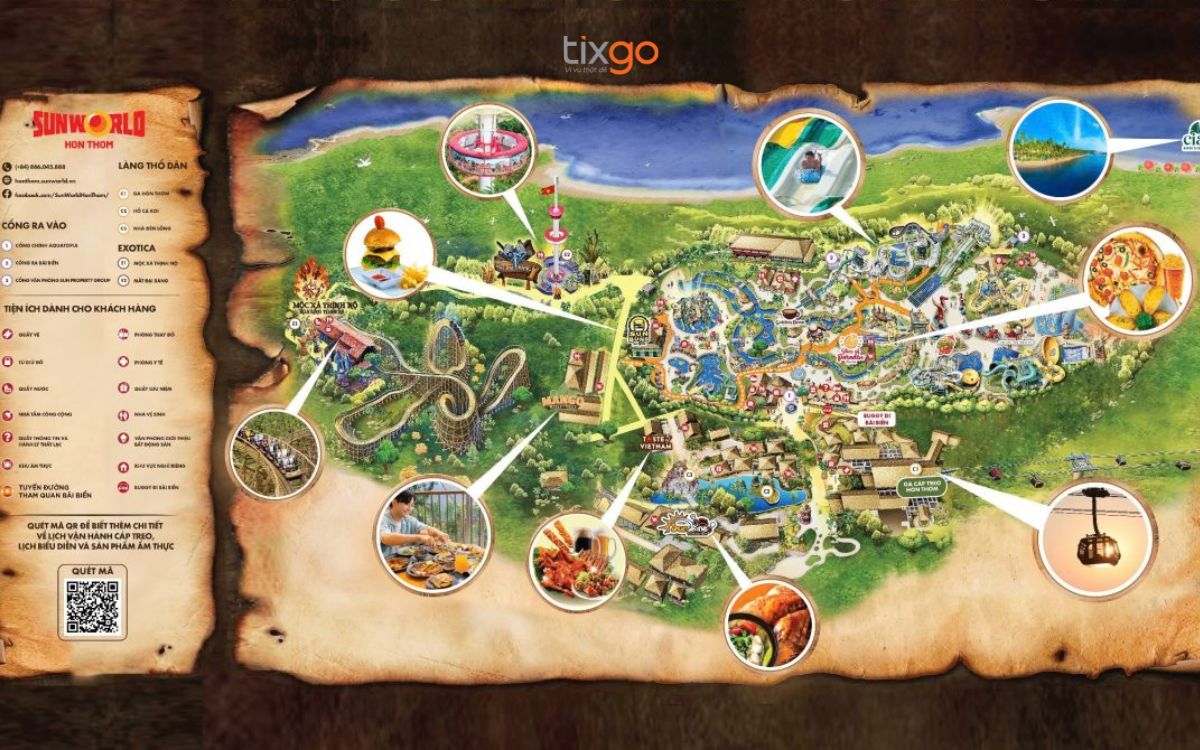 Vị trí làng Exotica trên bản đồ làng exotica