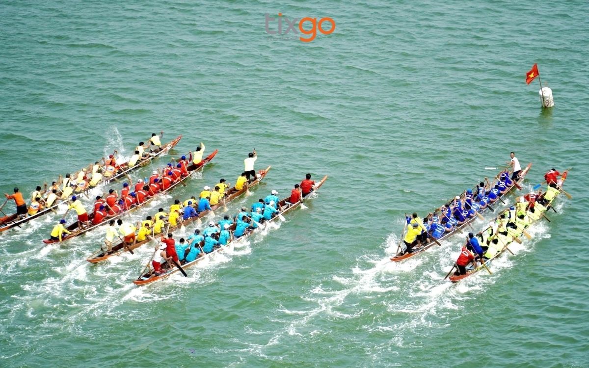 Không khí tất bật sôi động của lễ đua thuyền 2025 Không khí tất bật sôi động của lễ đua thuyền 2025