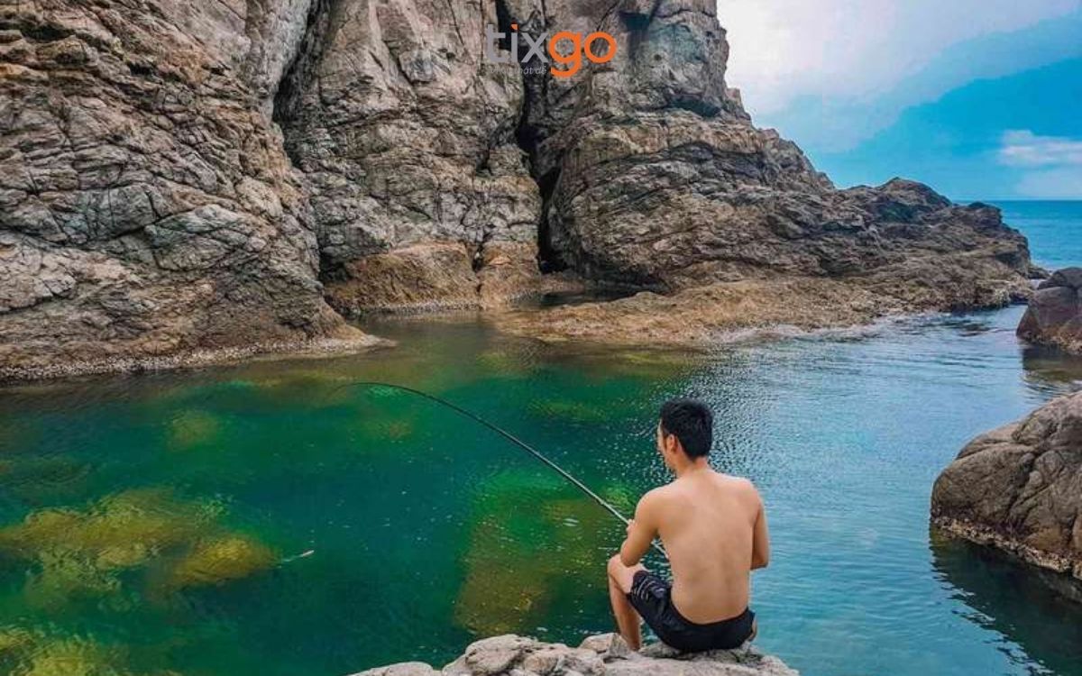 Câu cá tại Mũi nghê Đà Nẵng Câu cá tại Mũi nghê Đà Nẵng