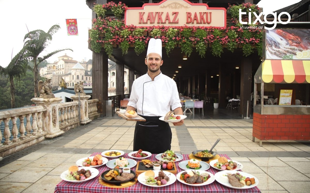 Kavkaz Baku - Nhà hàng Bà Nà Hills chuyên các món BBQ Kavkaz Baku - Nhà hàng Bà Nà Hills chuyên các món BBQ