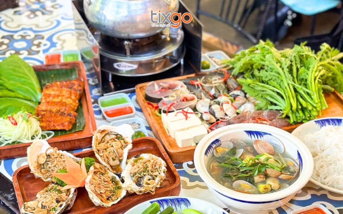 quán hải sản ngon ở mỹ khê đà nẵng Hải sản Mộc Quán là quán hải sản biển Mỹ Khê đông thực khách
