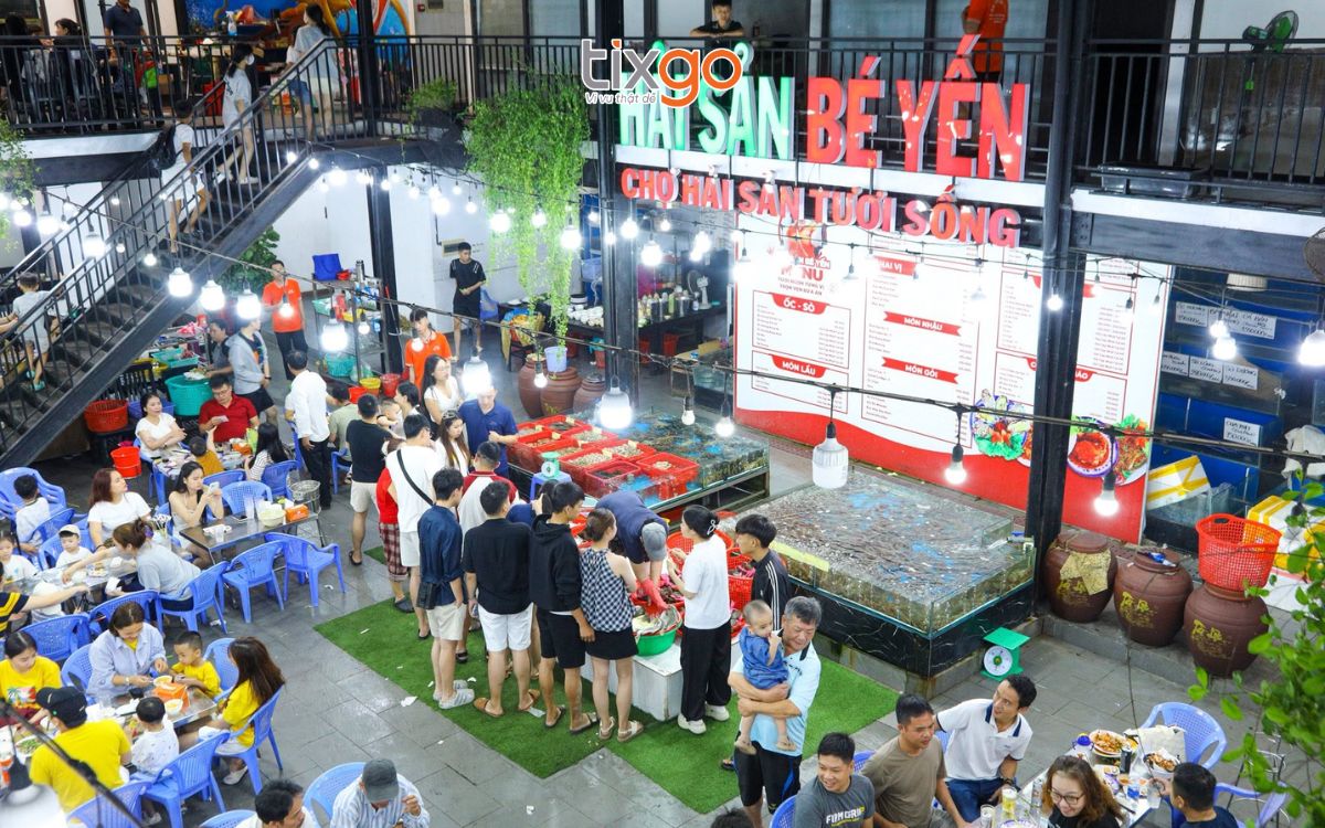 quán hải sản ngon ở sơn trà đà nẵng Hải sản Bé Yến có view biển Mân Thái
