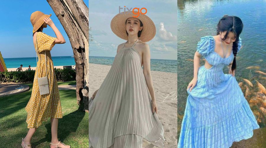 Đi Đà Nẵng mặc gì: Outfit khi đi biển