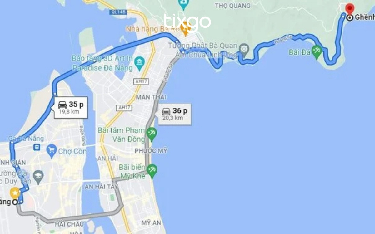 Hướng dẫn phượt Ghềnh Bàng Đà Nẵng từ trung tâm