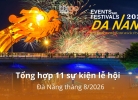 Tổng hợp 11 sự kiện lễ hội Đà Nẵng tháng 8/2026 