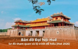 Bản đồ Đại Nội Huế 2026: Sơ đồ & lộ trình khám phá từ A-Z