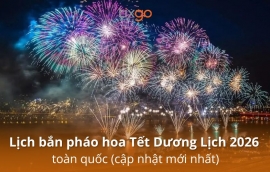 Lịch bắn pháo hoa Tết Dương Lịch 2026 cả nước: Thời gian & địa điểm mới nhất