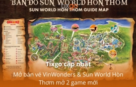 Tixgo cập nhật: Mở bán vé VinWonders & Sun World Hòn Thơm mở 2 game mới
