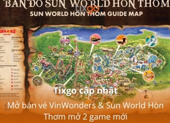 Tixgo cập nhật: Mở bán vé VinWonders & Sun World Hòn Thơm mở 2 game mới