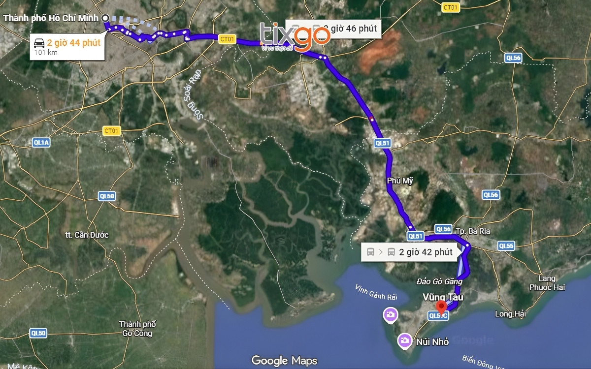 Hướng dẫn di chuyển đến Sun World Vũng Tàu từ TP. Hồ Chí Minh