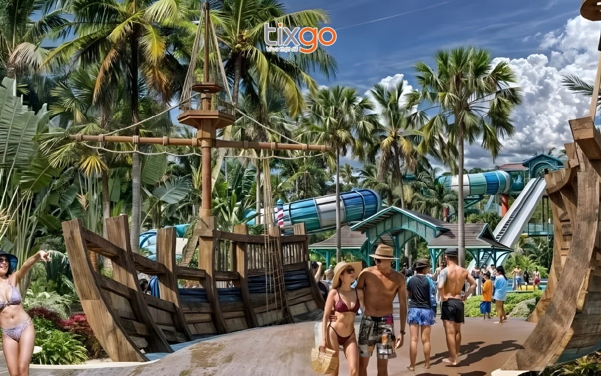 Phối cảnh phân khu 1, mô phỏng làng chài tại SunWorld Vũng Tàu