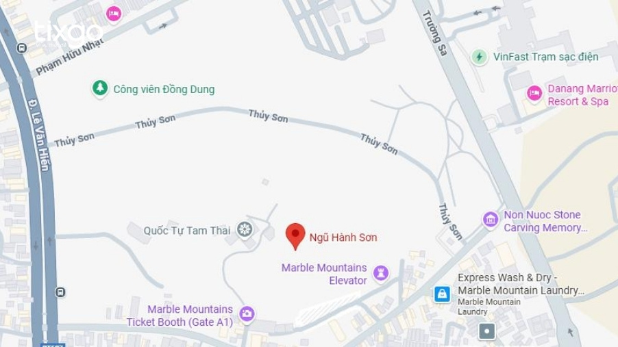 Vị trí cụ thể của Núi Ngũ Hành Sơn Đà Nẵng