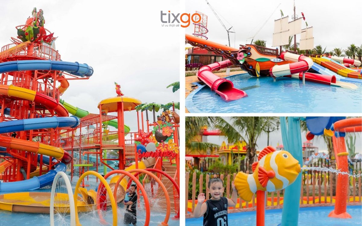 Quốc đảo Aloha - công viên nước rộng hơn 2 ha, hội tụ 10 tổ hợp trò chơi