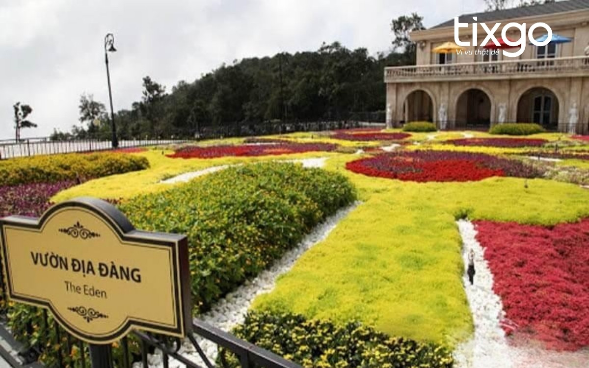 Phân khu vườn Địa Đàng của vườn hoa Bà Nà Hills Phân khu vườn Địa Đàng của vườn hoa Bà Nà Hills