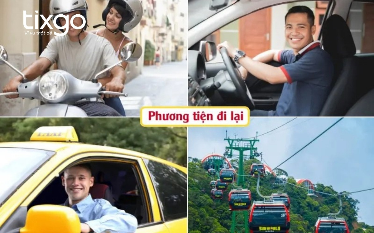 Các phương tiện di chuyển khác đến Bà Nà Hills Các phương tiện di chuyển khác đến Bà Nà Hills