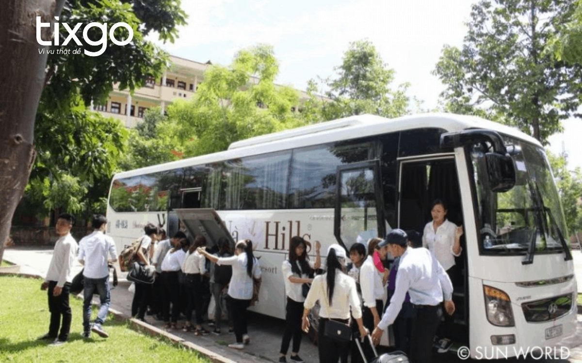 Dịch vụ xe bus miễn phí của Sun World - Xe bus Bà Nà Hills Dịch vụ xe bus miễn phí của Sun World - Xe bus Bà Nà Hills